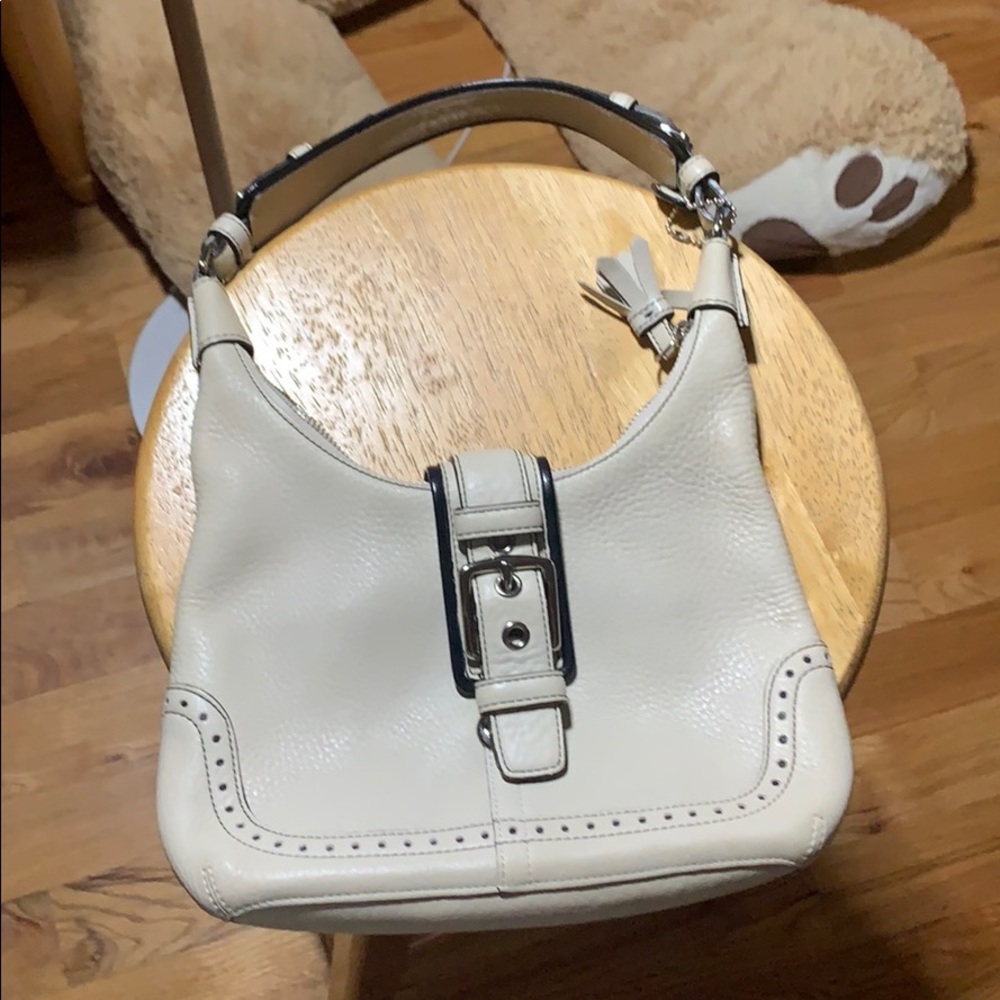 Coach Cream Baby Shoulder Bag
